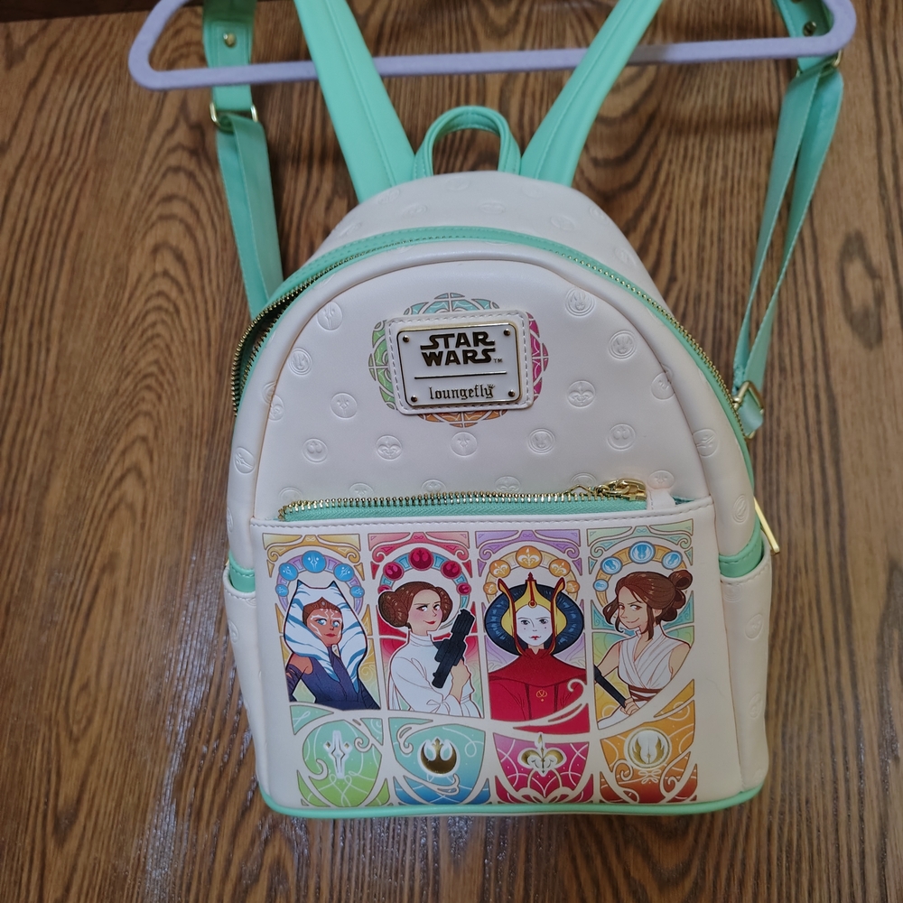 Loungefly Star Wars Kids Backpack - Cream and Mint